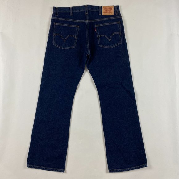 NWOT Levi's 517 Bootcut Jeans 38 x 32 Blue Cotton Boot Cut - Picture 2 of 14